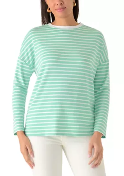 Women's Oversized Striped Top