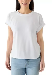 Petite Short Sleeve Berry T-Shirt