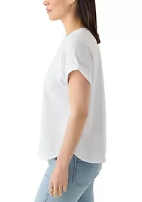 Petite Short Sleeve Berry T-Shirt