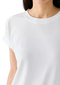Petite Short Sleeve Berry T-Shirt