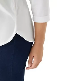 Plus 3/4 Sleeve Baby Terry T-Shirt