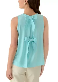Women's Baby Terry Bow Tank Top