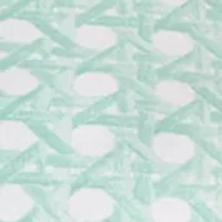 Plus 3/4 Sleeve Smile Hem Print Top