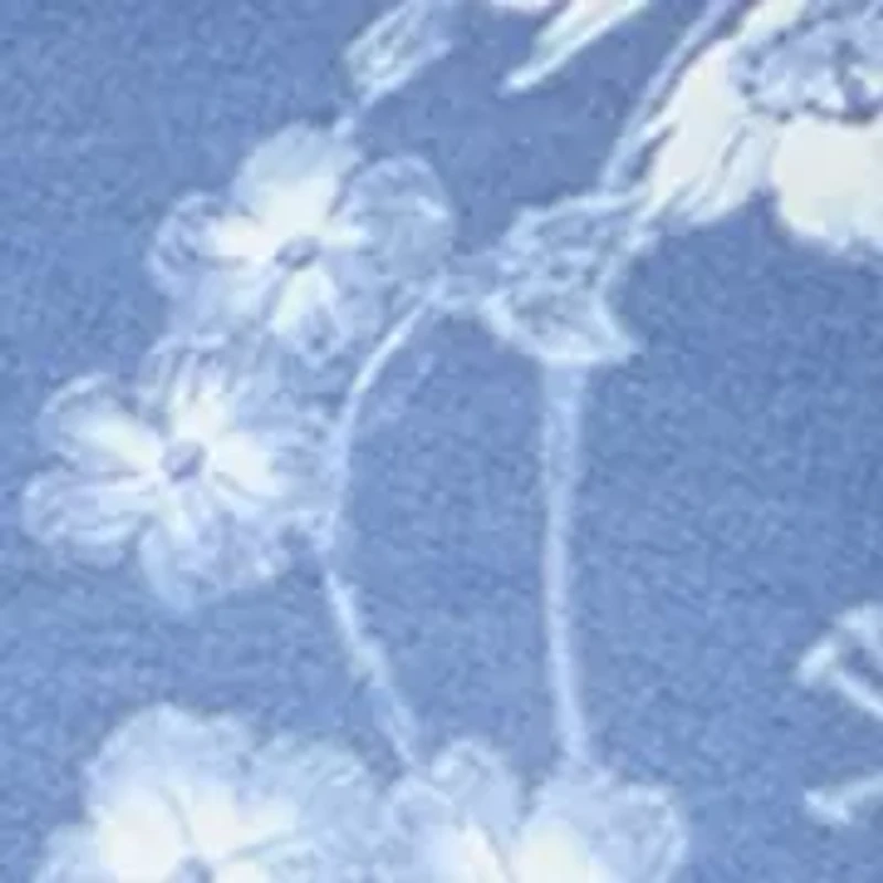 Plus 3/4 Sleeve Baby Terry Print Shirt