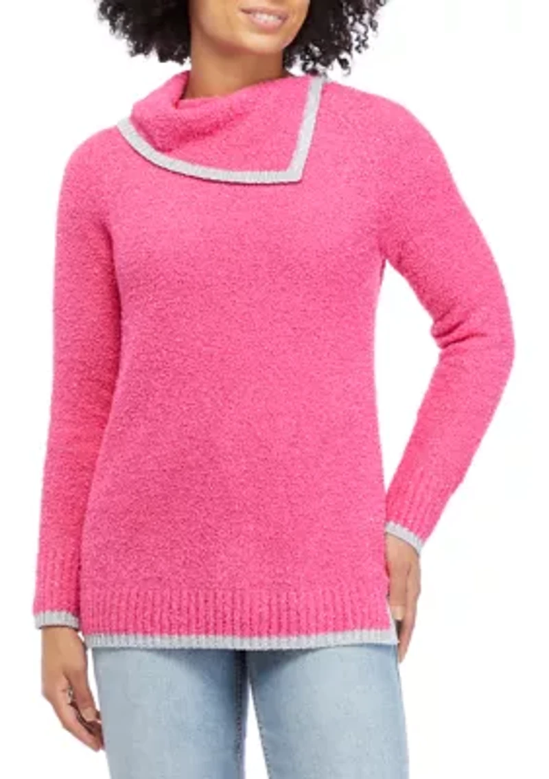 Petite Drop Shoulder Sleeve LUREX® Sweater