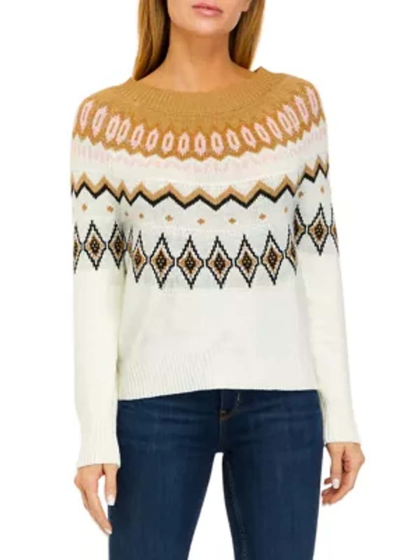 Petite Fairisle Pullover Sweater