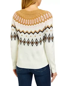 Petite Fairisle Pullover Sweater