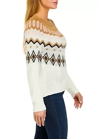 Petite Fairisle Pullover Sweater