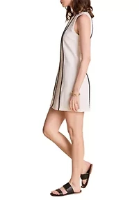 Linen Binded Mini Dress