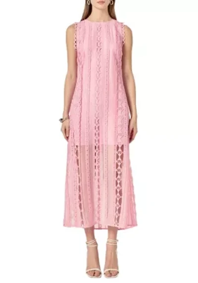 Lace Tiered Midi Dress