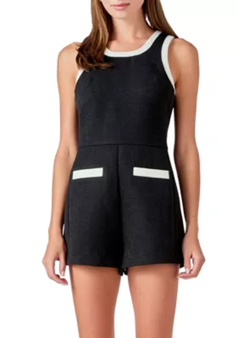 Contrast Romper