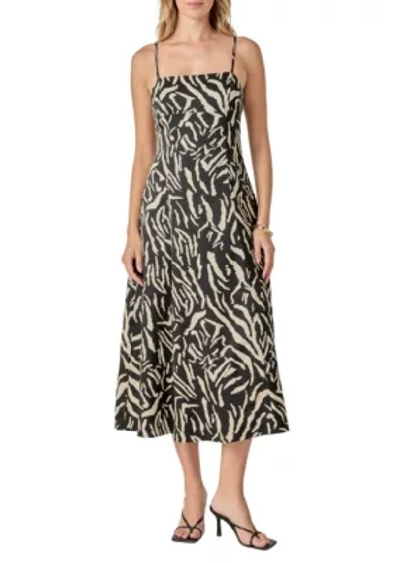 Animal Print Midi Dress