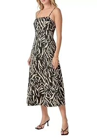 Animal Print Midi Dress
