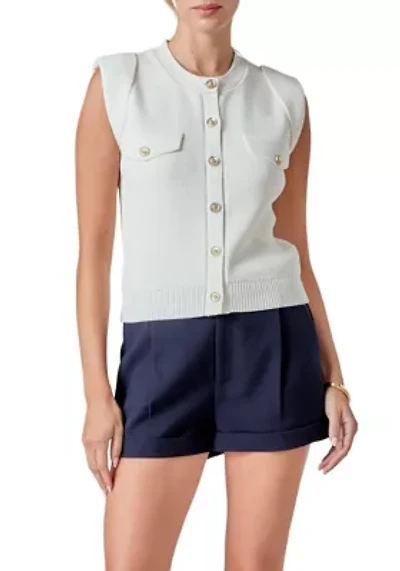 Button-Up Sweater Vest