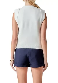 Button-Up Sweater Vest