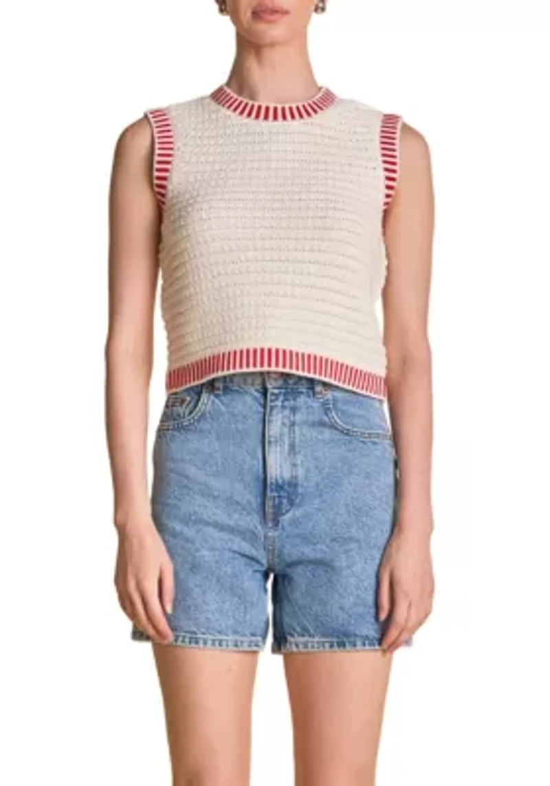 Knit Bordered Top