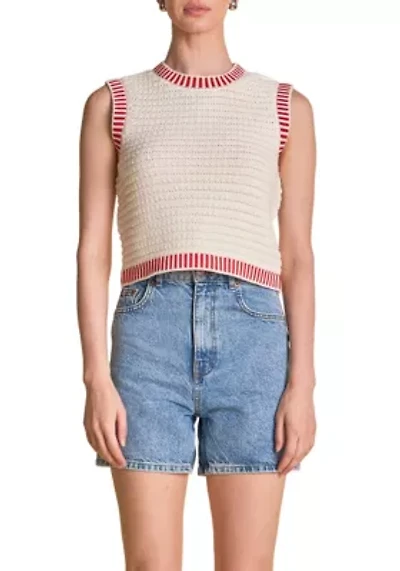 Knit Bordered Top
