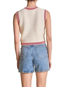 Knit Bordered Top