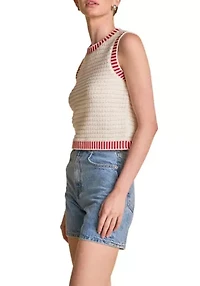 Knit Bordered Top