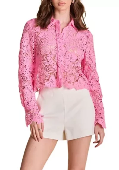 Textured Sheer Long sleeve Top