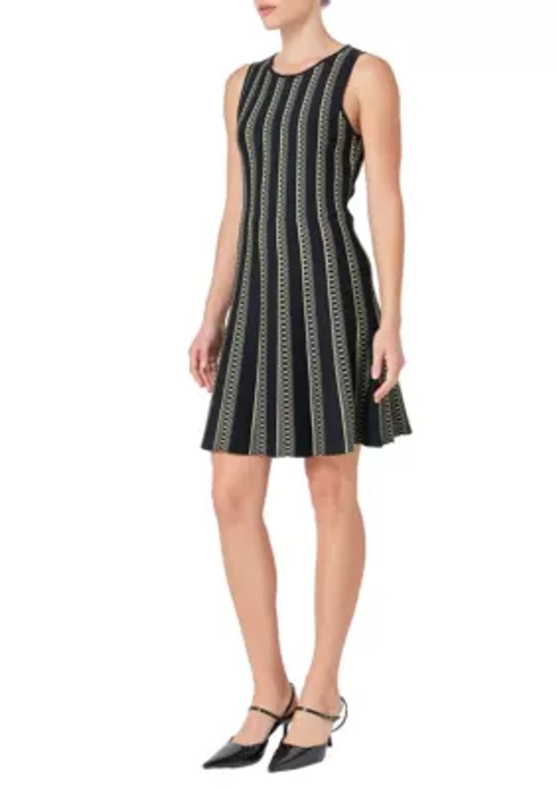 Lurex Knit Mini Dress