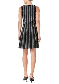 Lurex Knit Mini Dress