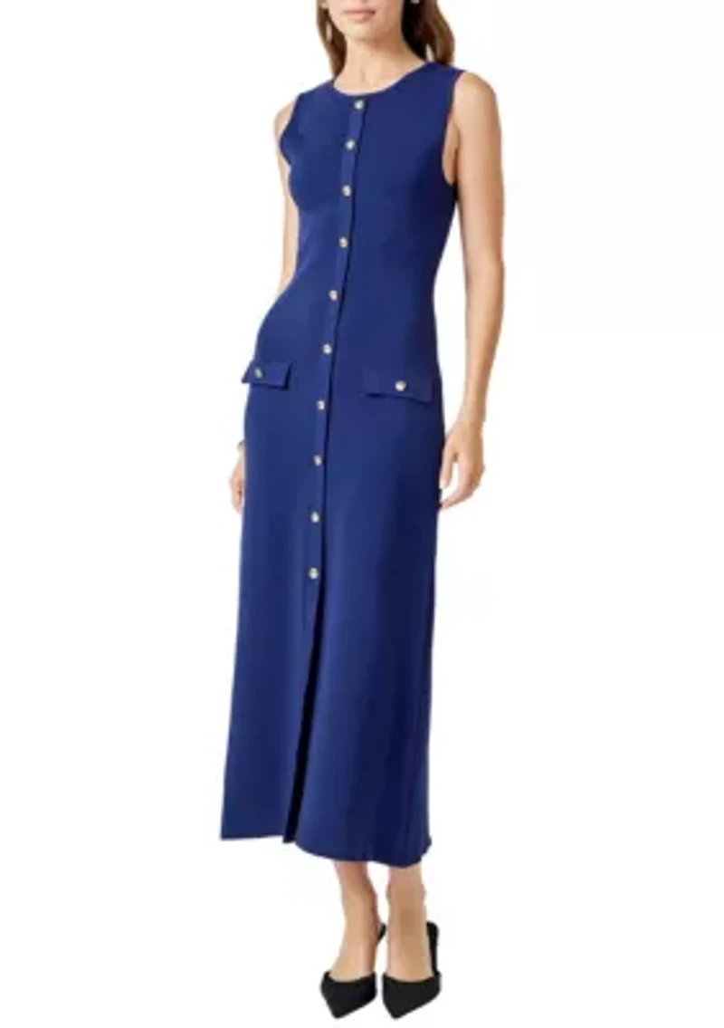 Knit Sleeveless Midi Dress