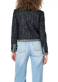 Sequin Tweed Jacket