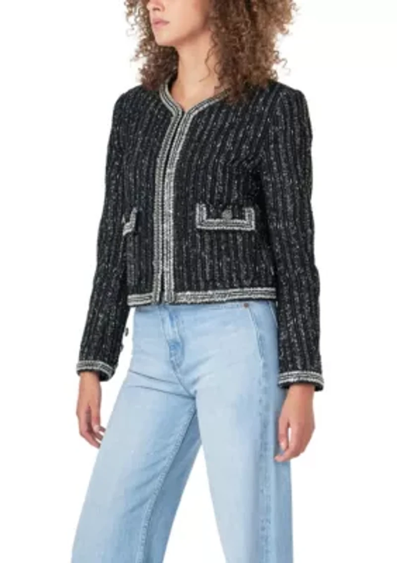 Sequin Tweed Jacket