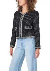 Sequin Tweed Jacket