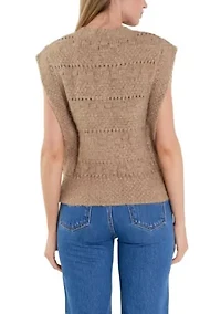 Chunky Textured Knit Vest
