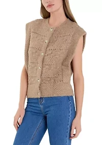Chunky Textured Knit Vest