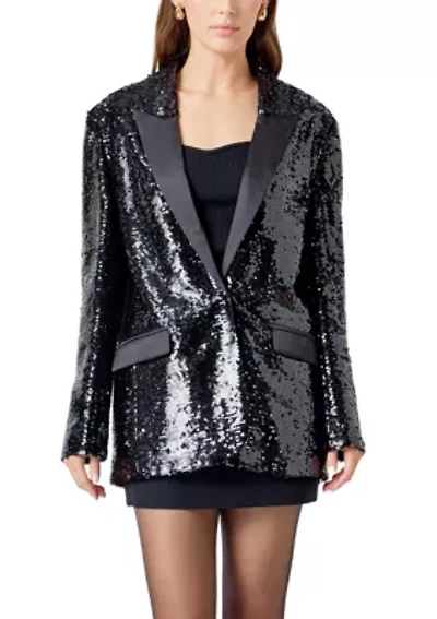 Sequin Oversized Jacket
