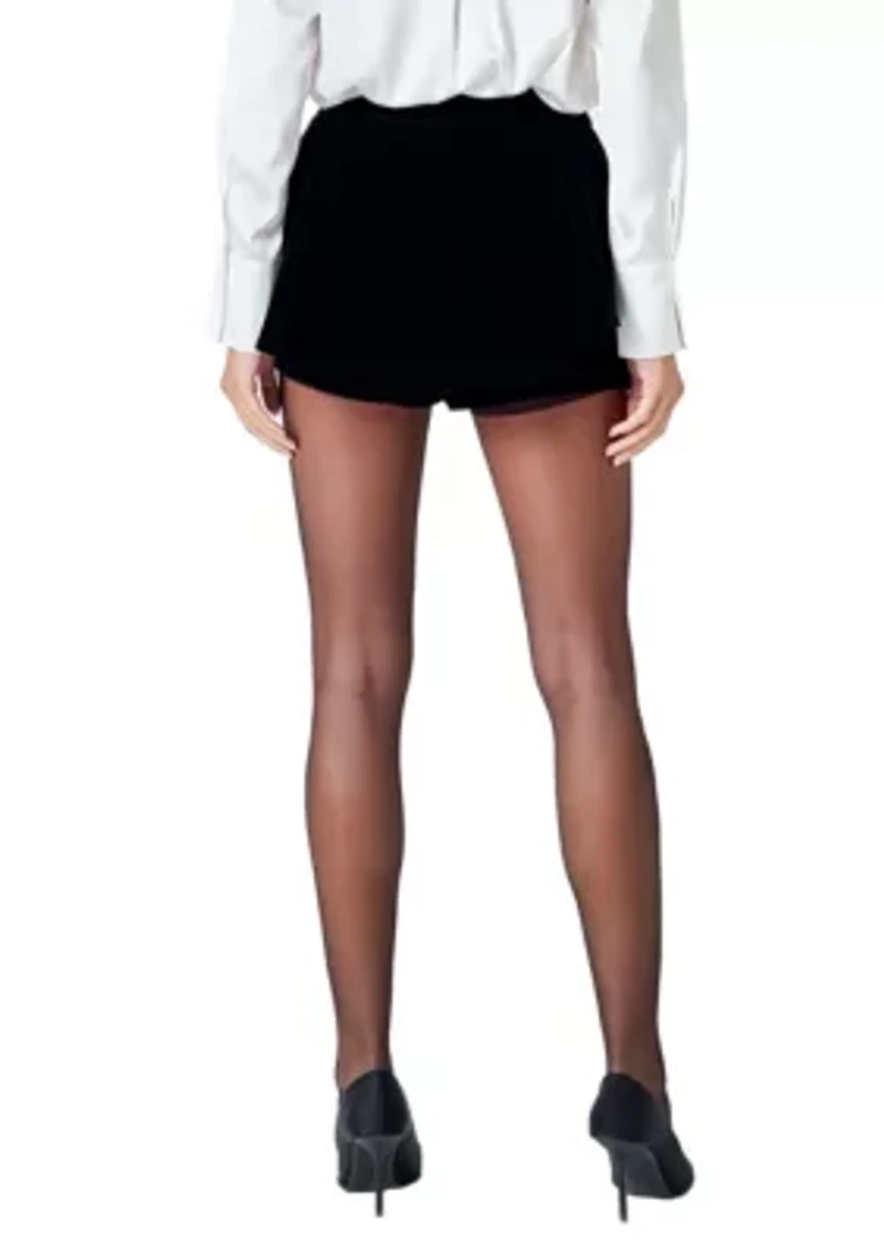 Velvet Circle Mini Skort