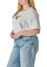 Basic T-Shirt with Heart Cutout