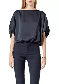 One Shoulder Bubble Top