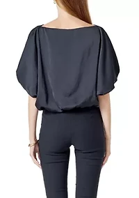 One Shoulder Bubble Top