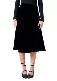 Velvet Circle Midi Skirt