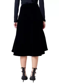Velvet Circle Midi Skirt