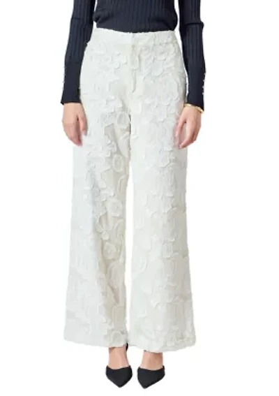 Floral Embroidered Relaxed Pants