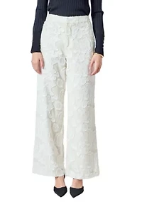 Floral Embroidered Relaxed Pants