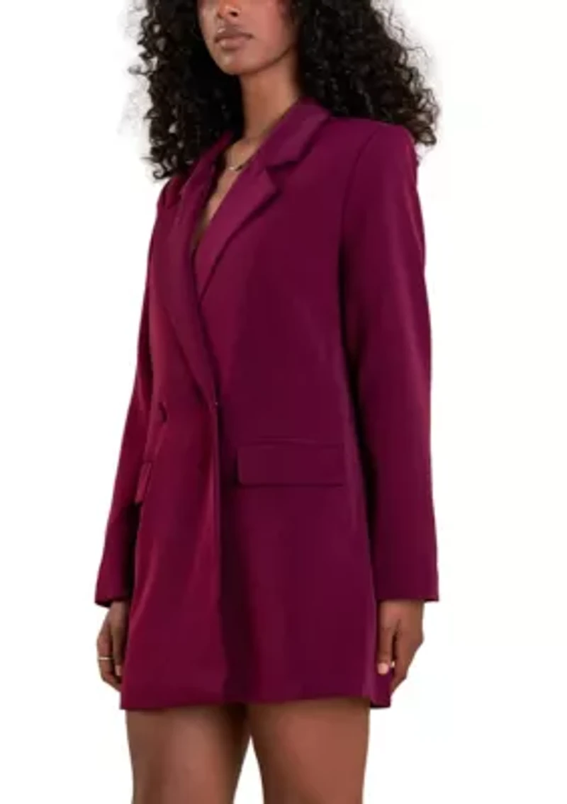 Straight Belted Blazer