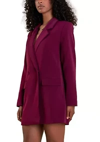 Straight Belted Blazer