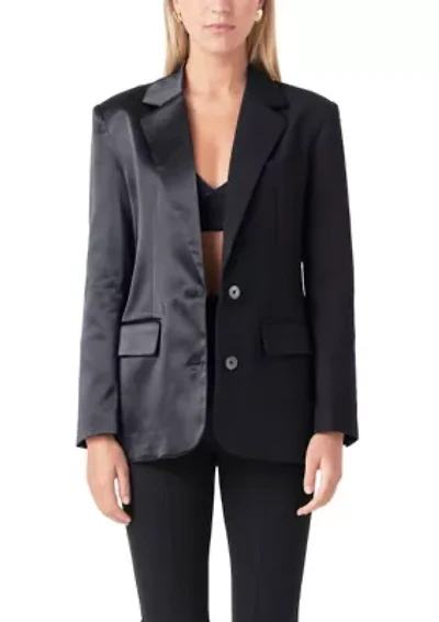 Satin Suit Blazer