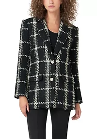 Oversized Tweed Blazer