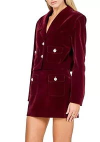 Cropped Collared Blazer