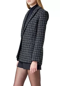 Tweed Single Breasted Blazer