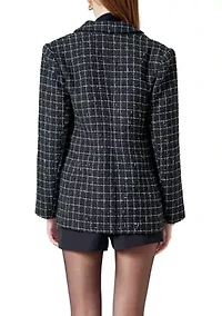 Tweed Single Breasted Blazer