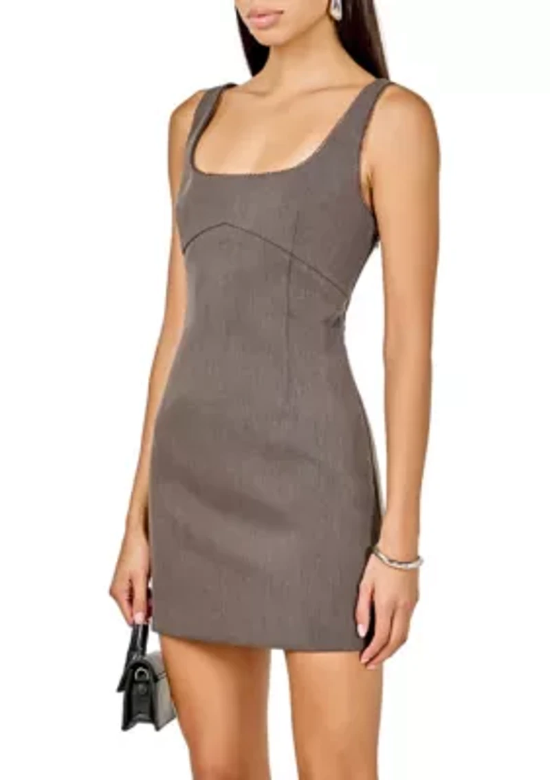 Lace Trim Mini Dress