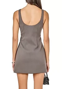 Lace Trim Mini Dress